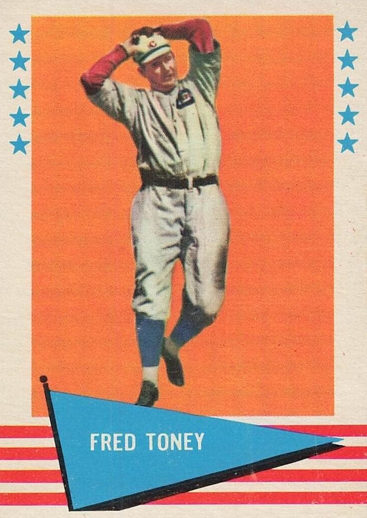 Fred Toney 1961 fleer Fleer Baseball Greats