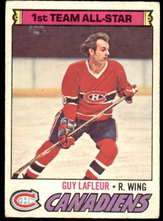 Guy Lafleur 1977 topps O-Pee-Chee
