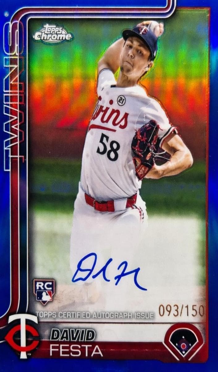David Festa 2025 topps Topps Chrome Update