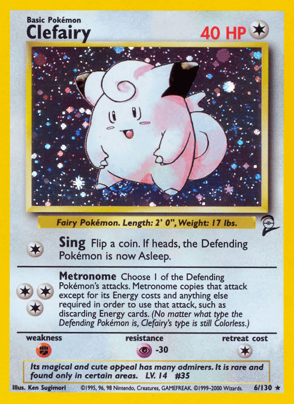 Clefairy 2000 Pokemon Base Set 2