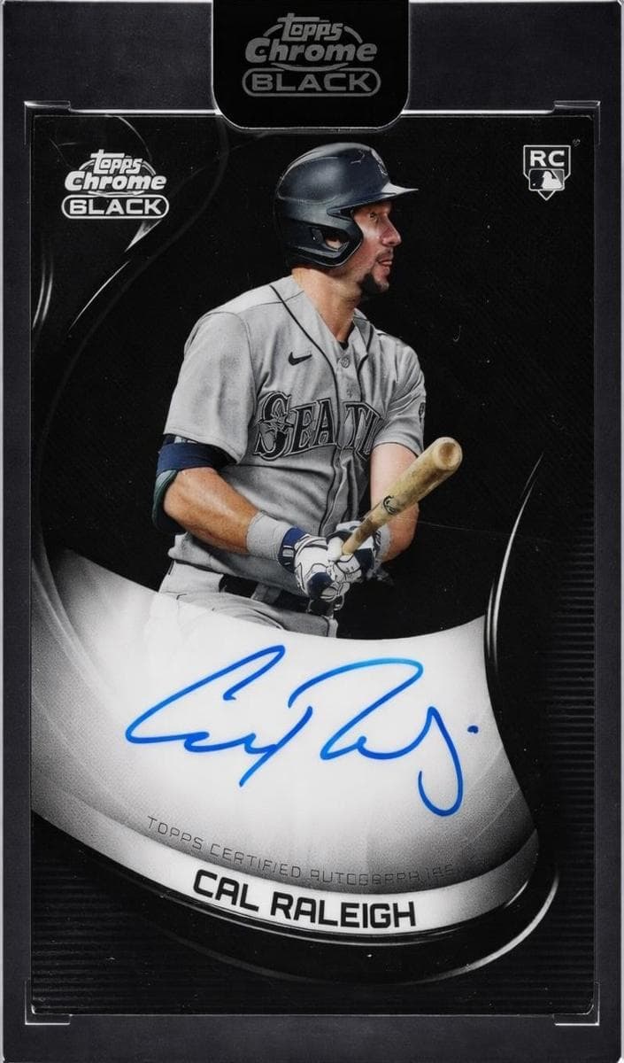 Cal Raleigh 2022 topps Topps Chrome Black