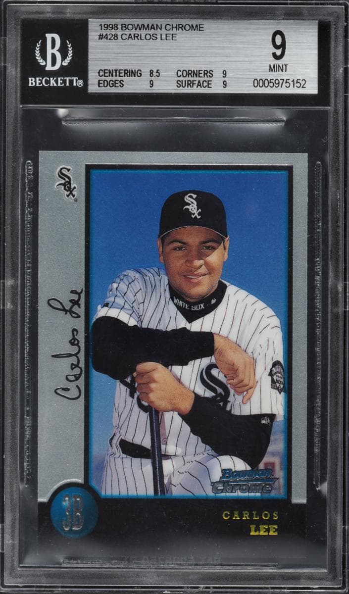 Carlos Lee 1998 bowman Bowman Chrome