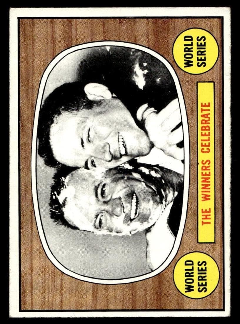 World Series - The Winners Celebrate 1967 topps Topps