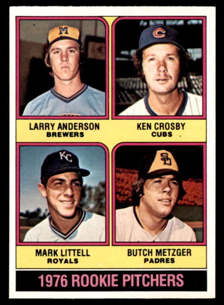 1976 Rookie Pitchers (Larry Anderson / Ken Crosby / Mark Littell / Butch Metzger) #593