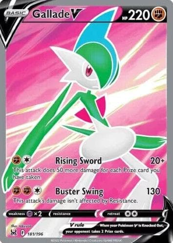 Gallade V trading card