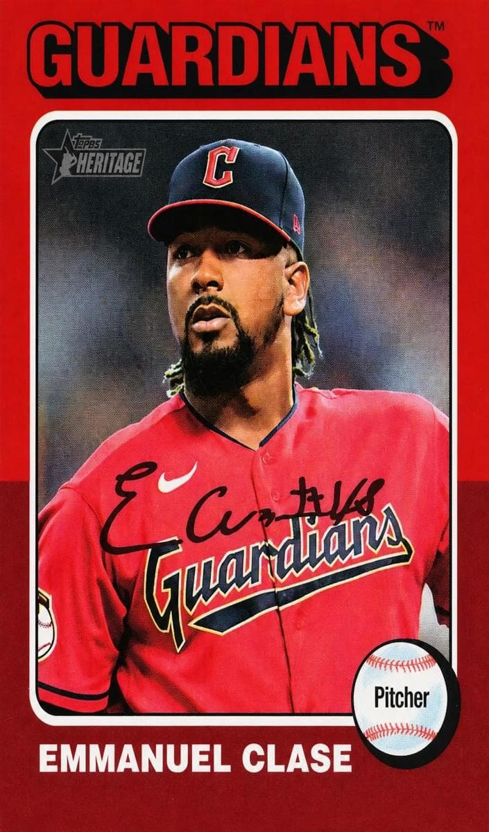 Emmanuel Clase 2024 topps Topps Heritage