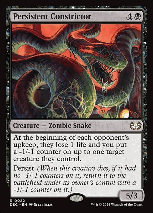 Persistent Constrictor 2024 Magic: The Gathering Duskmourn: House of Horror Commander