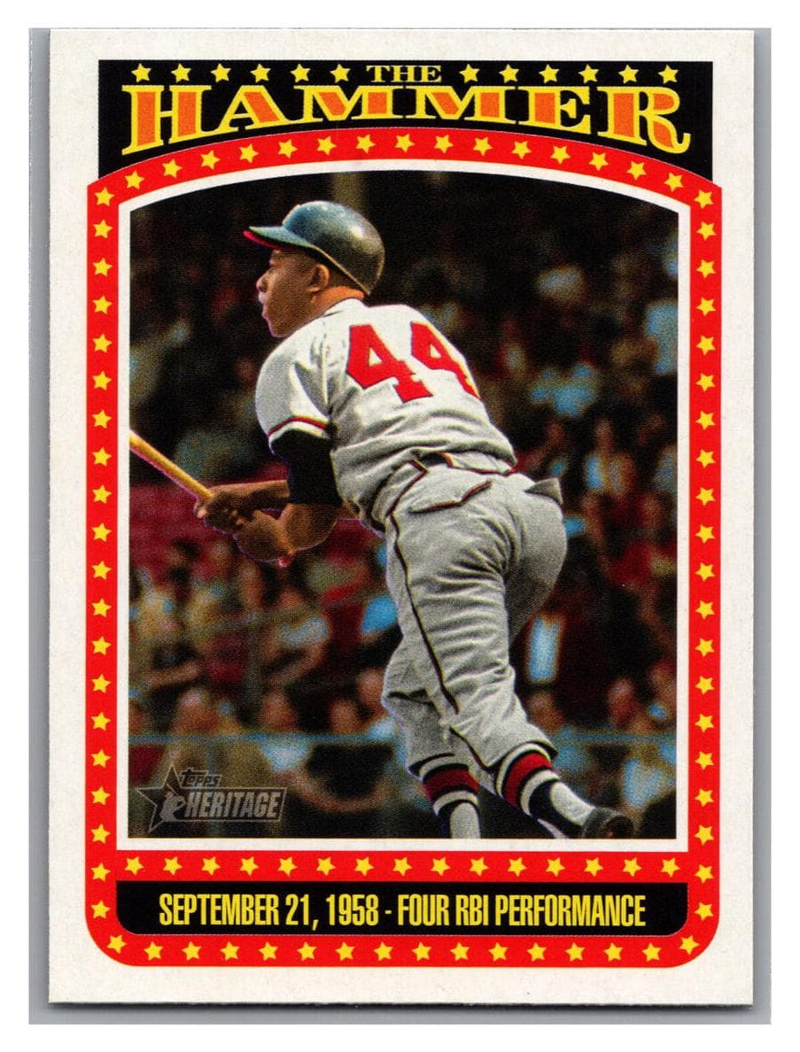 Hank Aaron 2023 topps Topps Heritage
