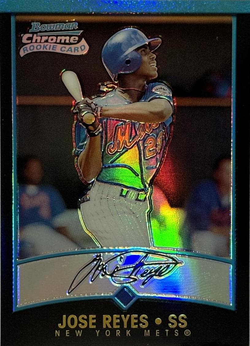 Jose Reyes 2001 bowman Bowman Chrome