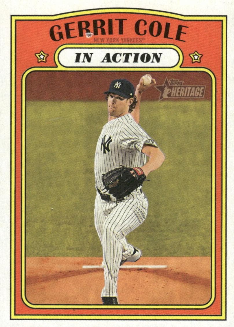 Gerrit Cole 2021 topps Topps Heritage