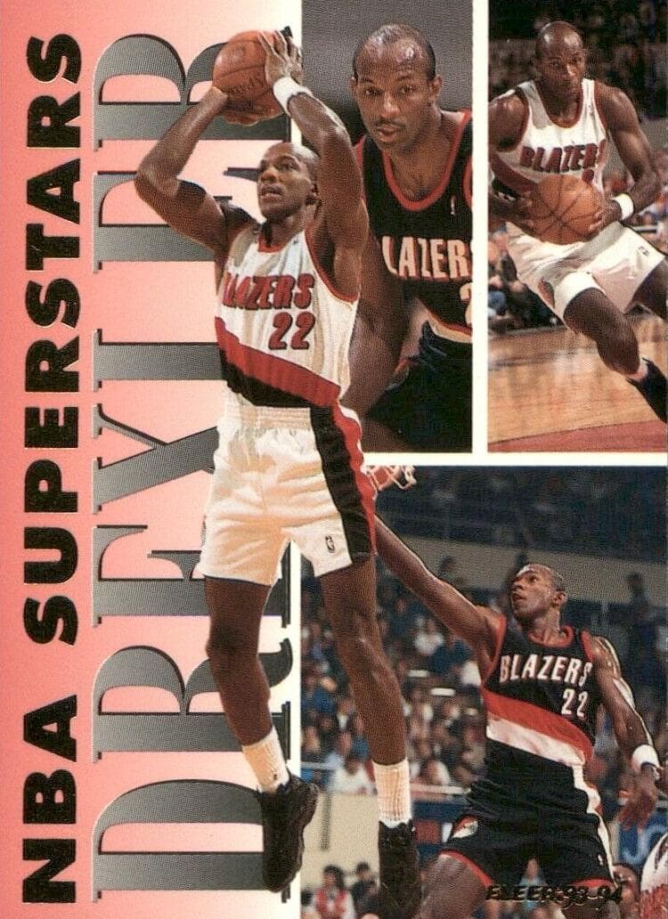 Clyde Drexler 1993 fleer Fleer