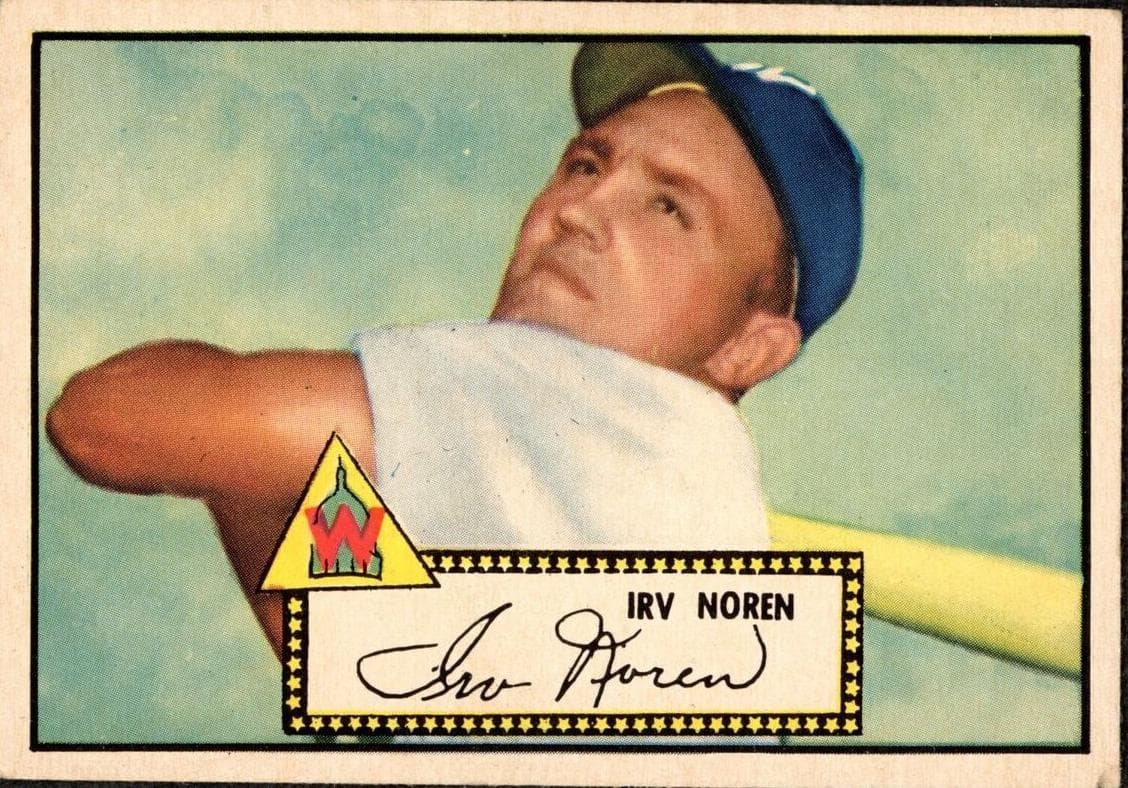 Irv Noren 1952 topps Topps