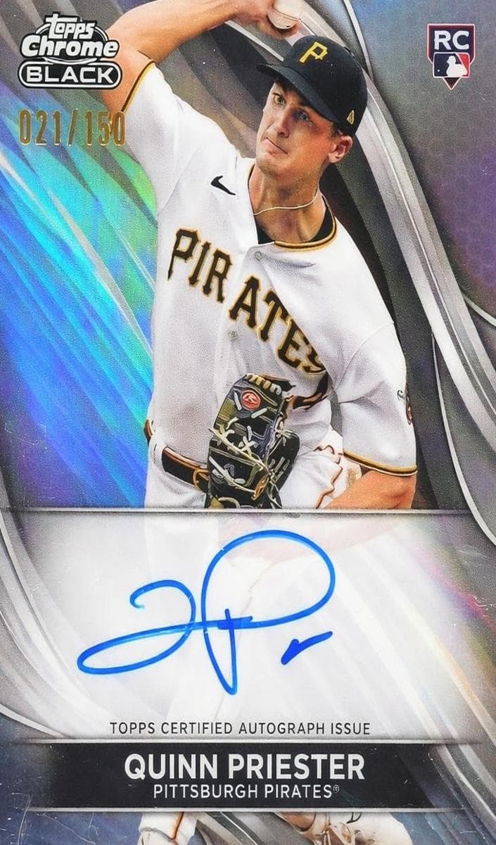 Quinn Priester 2024 topps Topps Chrome Black