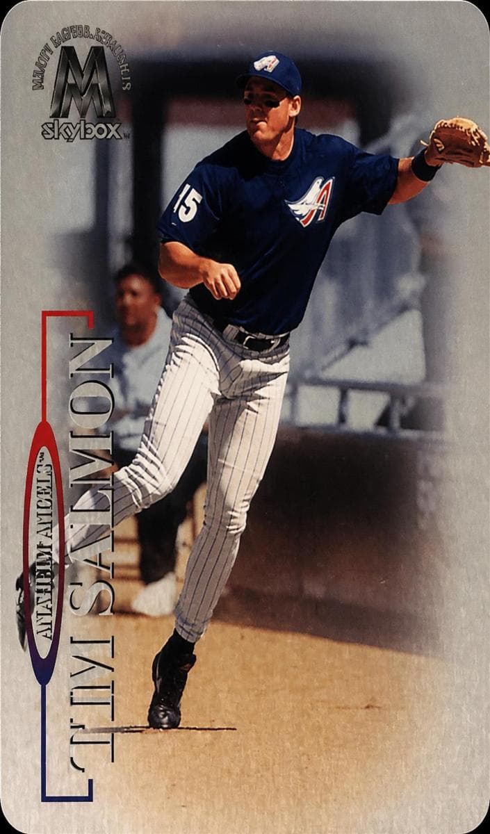 Tim Salmon 1999 fleer SkyBox Molten Metal