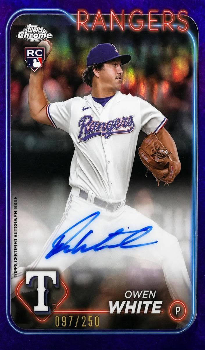 Owen White 2024 topps Topps Chrome