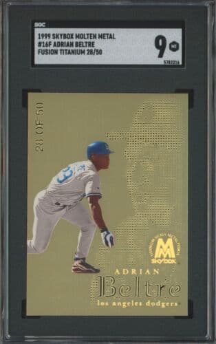 Adrian Beltre 1999 fleer SkyBox Molten Metal