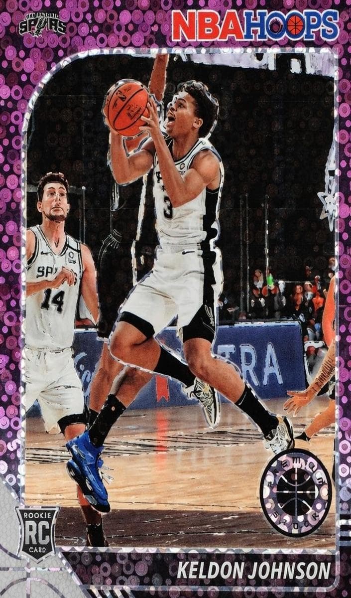 Keldon Johnson 2019 panini Hoops Premium Stock Silver example 1