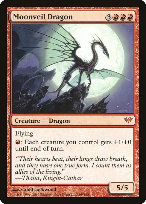 Moonveil Dragon 2012 Magic: The Gathering Dark Ascension