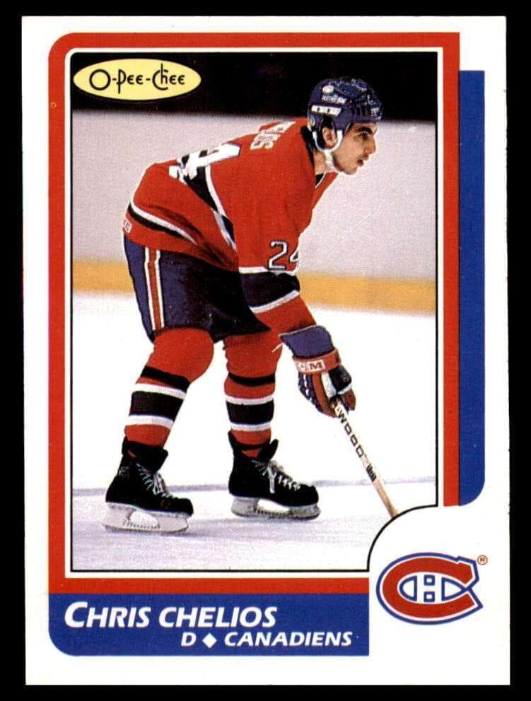 Chris Chelios 1986 topps O-Pee-Chee
