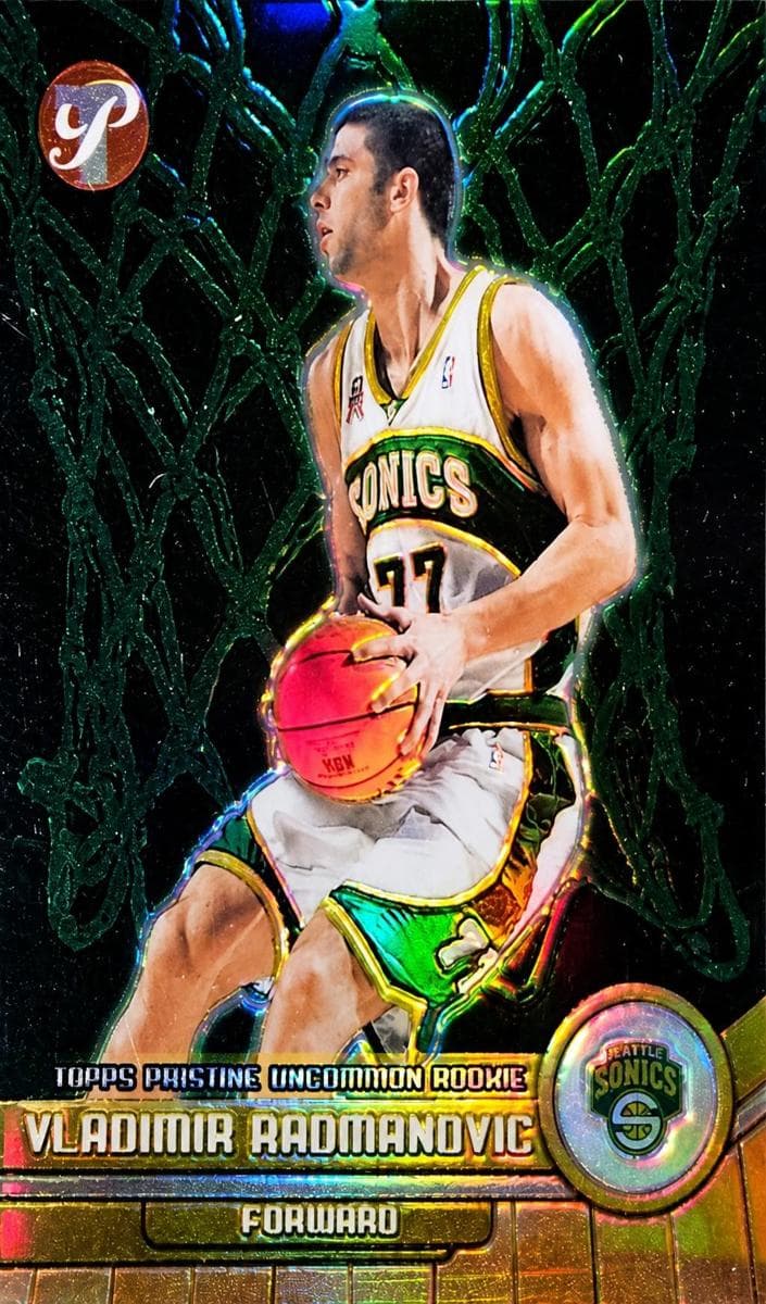 Vladimir Radmanovic 2001 topps Pristine Basketball Refractor
