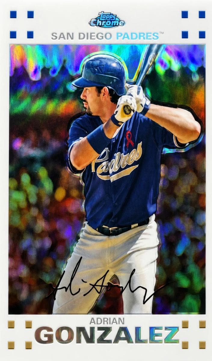 Adrian Gonzalez 2007 topps Topps Chrome