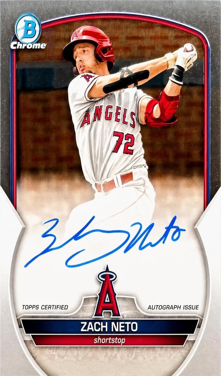 Zach Neto 2023 bowman Bowman