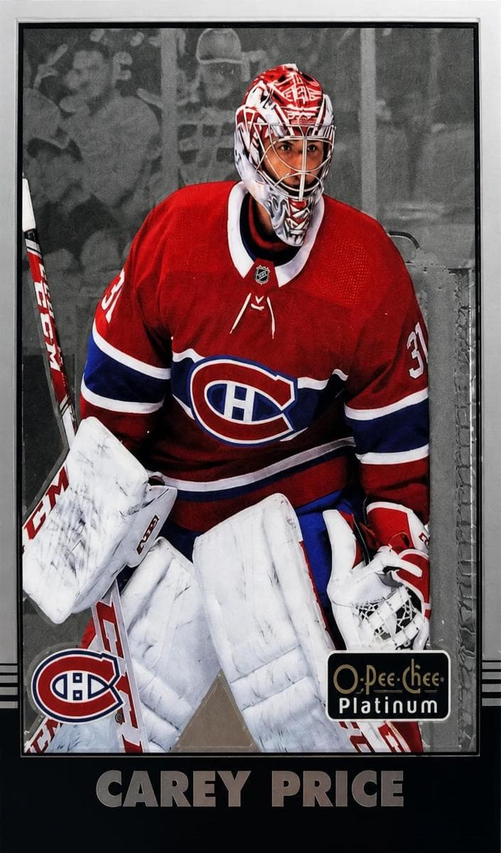 Carey Price 2020 topps O-Pee-Chee Platinum