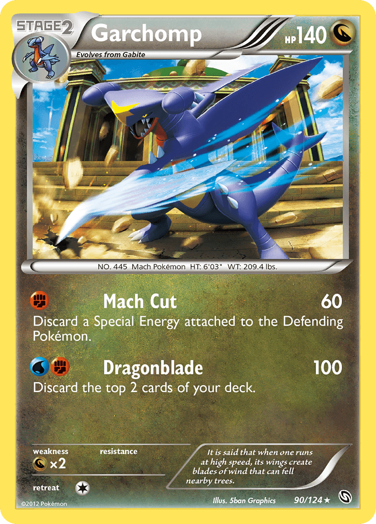 Garchomp 2012 Pokemon Dragons Exalted Reverse Holo