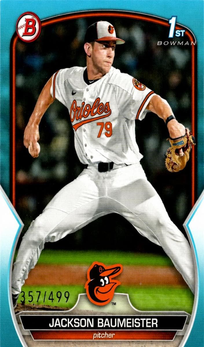 Jackson Baumeister 2023 bowman Bowman Draft