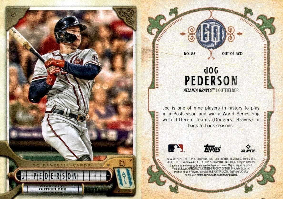Joc Pederson 2022 topps Topps Gypsy Queen