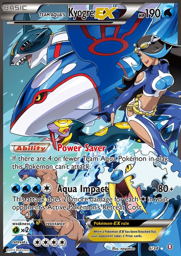 Team Aqua's Kyogre EX #6