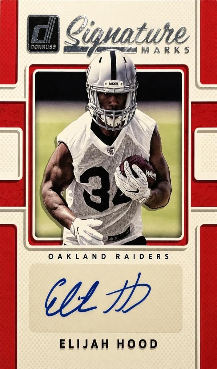 Elijah Hood 2017 panini Donruss