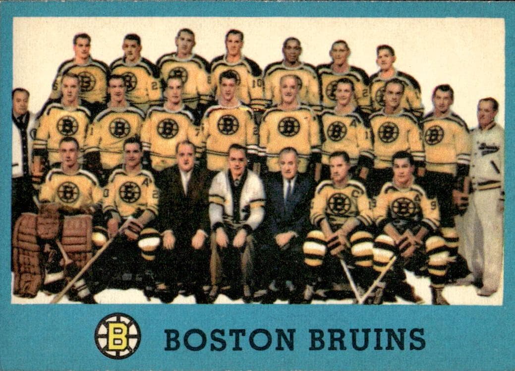 Boston Bruins 1962 topps