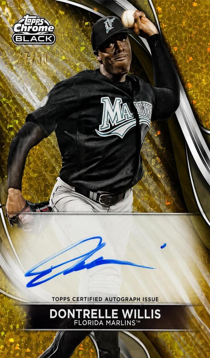 Dontrelle Willis 2024 topps Topps Chrome Black