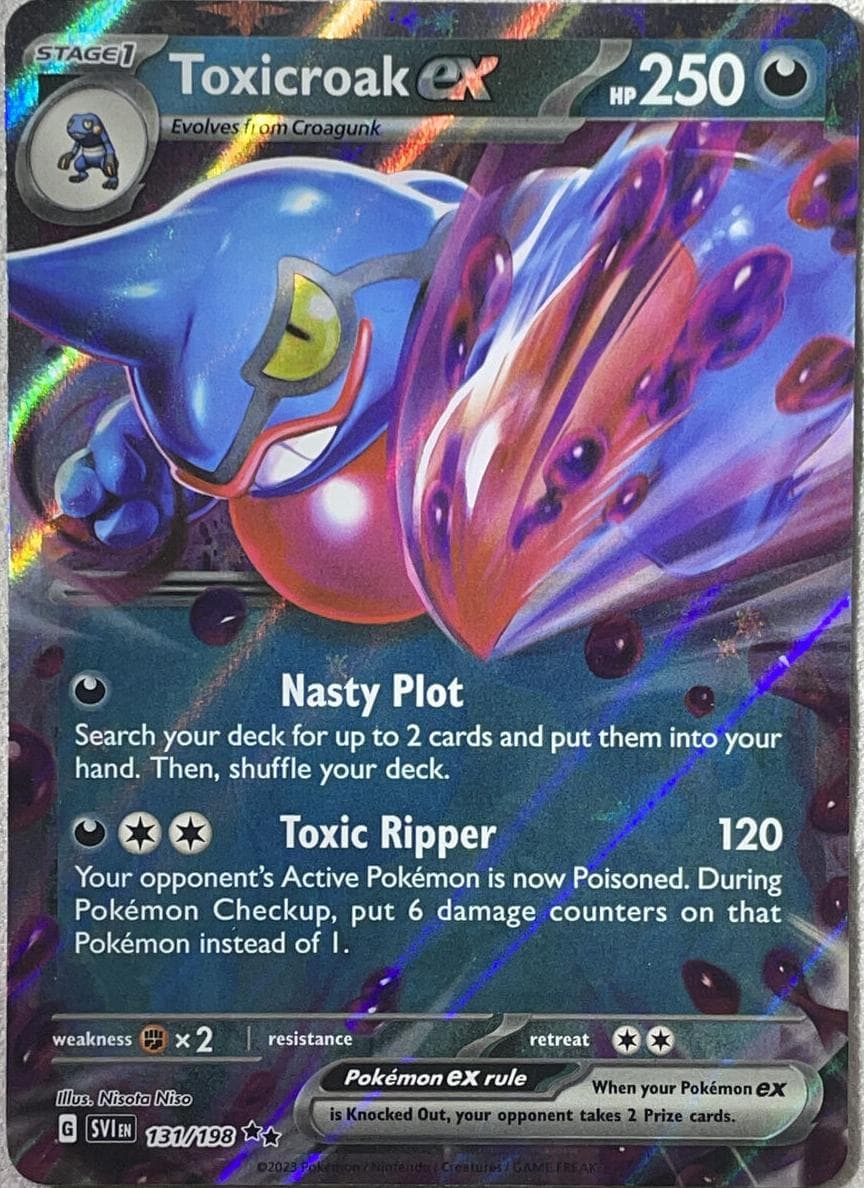 Toxicroak ex trading card