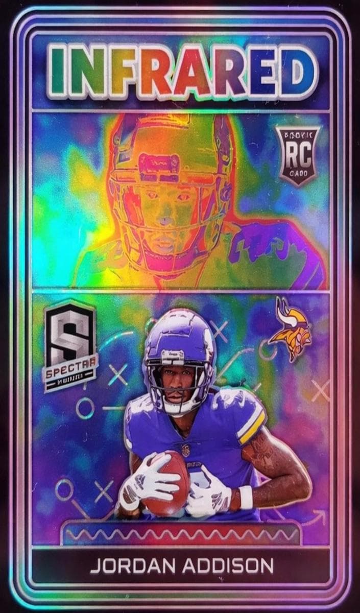 Jordan Addison 2023 panini Spectra Infrared
