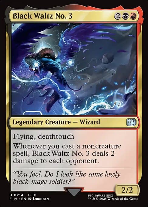 Black Waltz No. 3 2025 Magic: The Gathering Final Fantasy