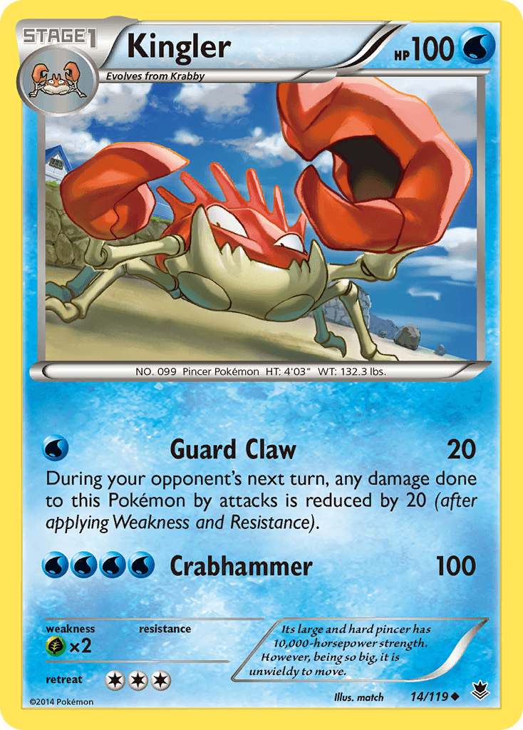 Kingler 2004 Pokemon Fire Red & Leaf Green