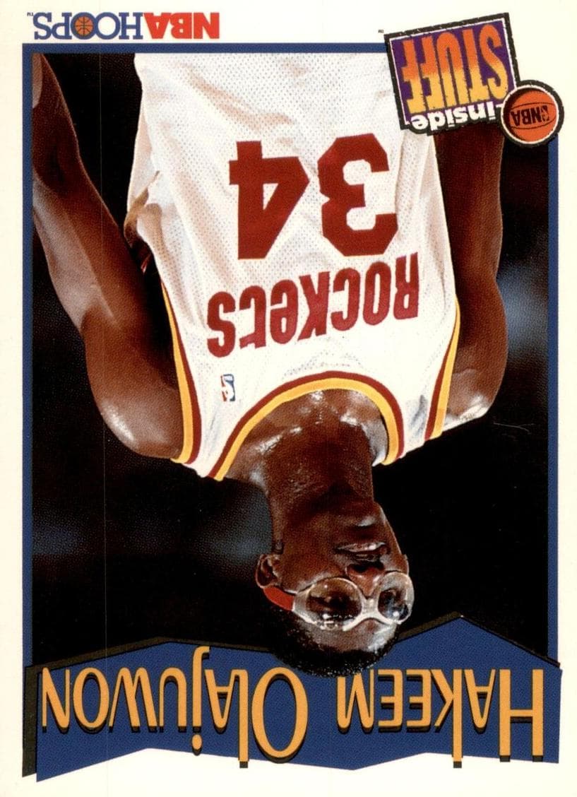 Hakeem Olajuwon 1991 panini Hoops