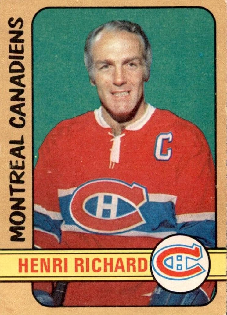 Henri Richard 1972 topps O-Pee-Chee