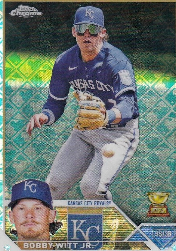 Bobby Witt Jr 2023 topps Topps Chrome Logofractor Edition