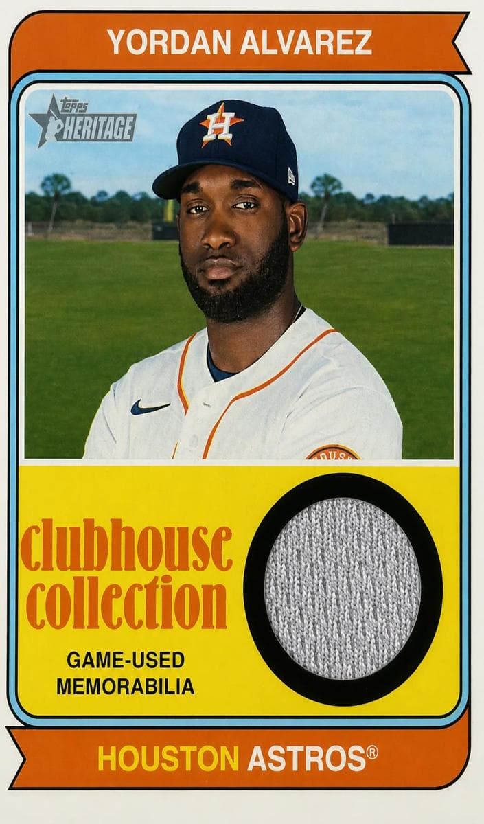 Yordan Alvarez 2023 topps Topps Heritage