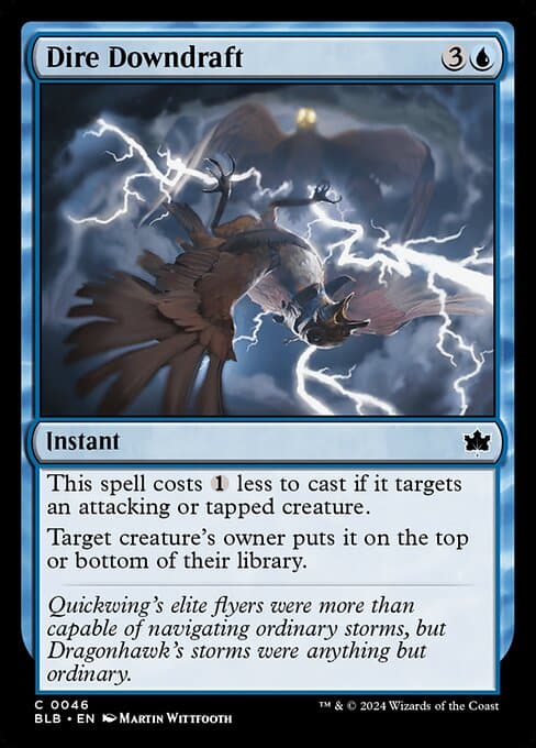 Dire Downdraft 2024 Magic: The Gathering Bloomburrow