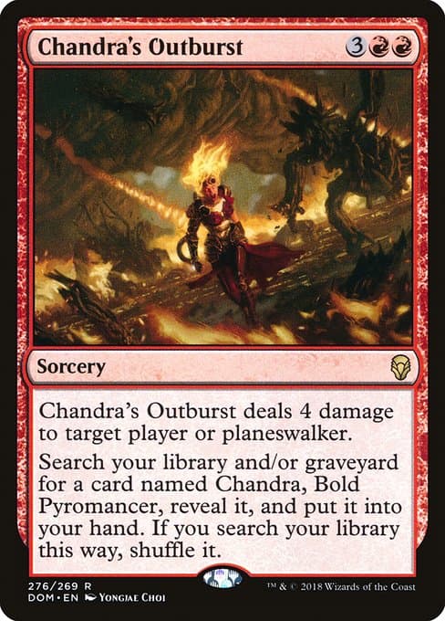 Chandra's Outburst 2018 Magic: The Gathering Dominaria