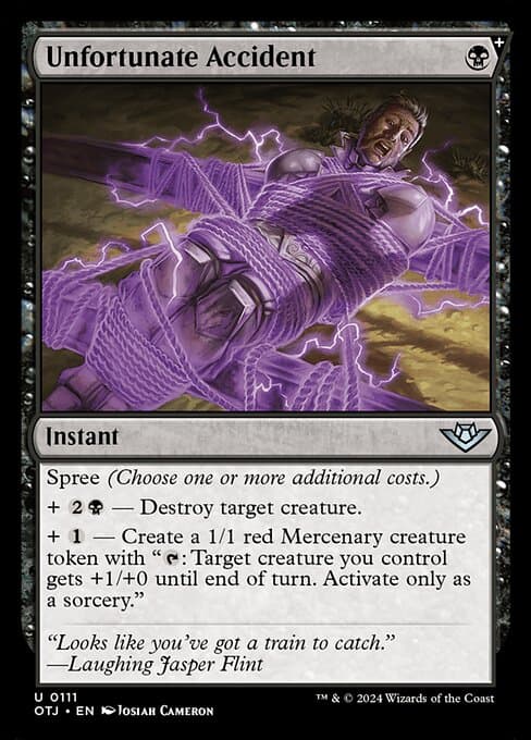 Unfortunate Accident 2024 Magic: The Gathering Outlaws of Thunder Junction