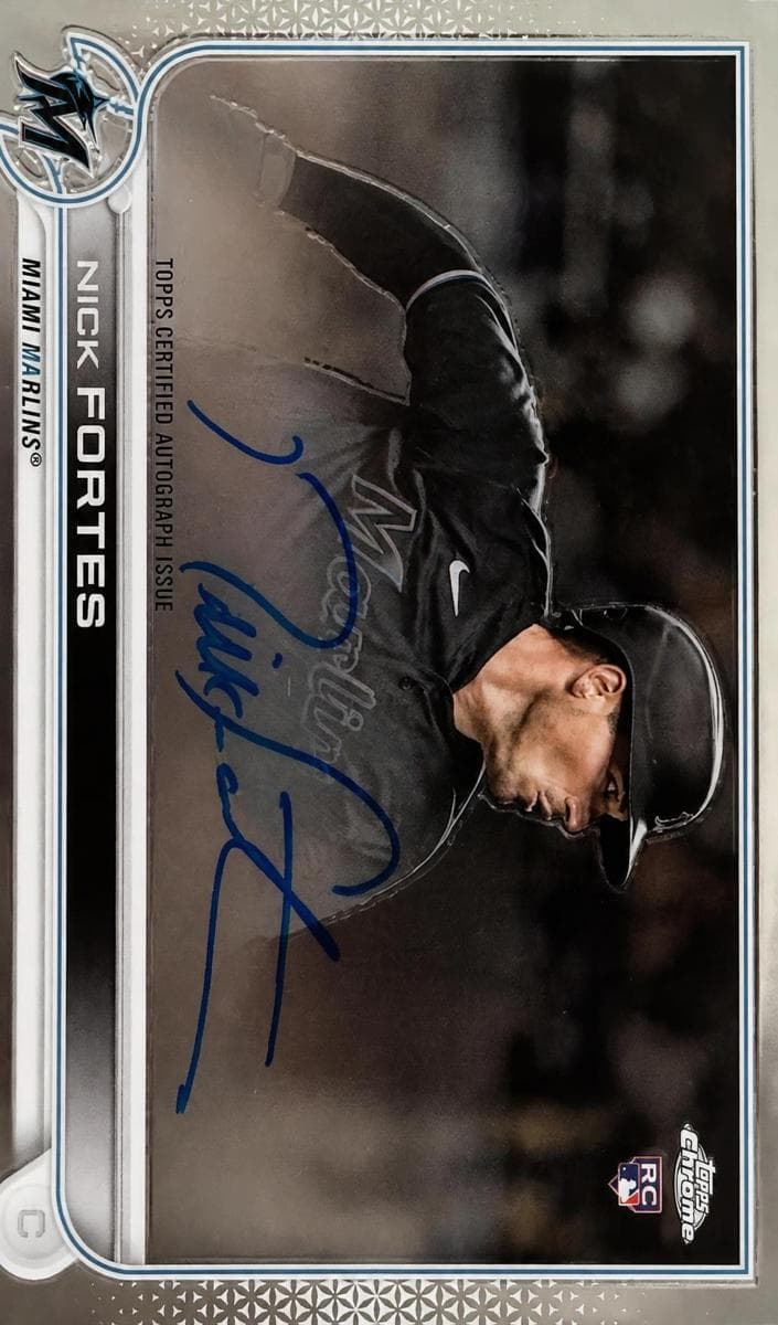 Nick Fortes 2022 topps Topps Chrome