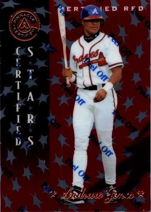 Andruw Jones 1997 panini Pinnacle Certified