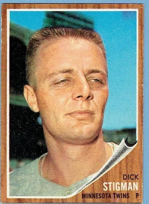 Dick Stigman 1962 topps Topps