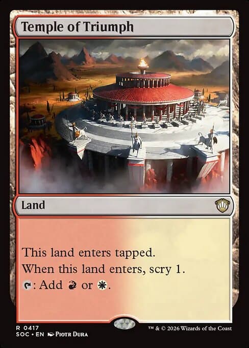 Temple of Triumph 2023 Magic: The Gathering Commander Masters