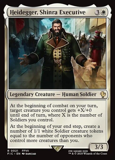 Heidegger, Shinra Executive 2025 Magic: The Gathering Final Fantasy Commander Foil